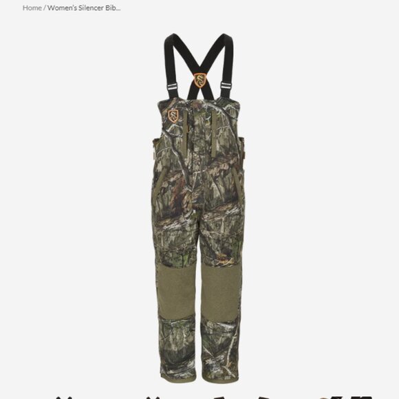 Drake Women’s Silencer Bib With Agion Active, Mossy Oak Country DNA, Camoflauge - Picture 1 of 5